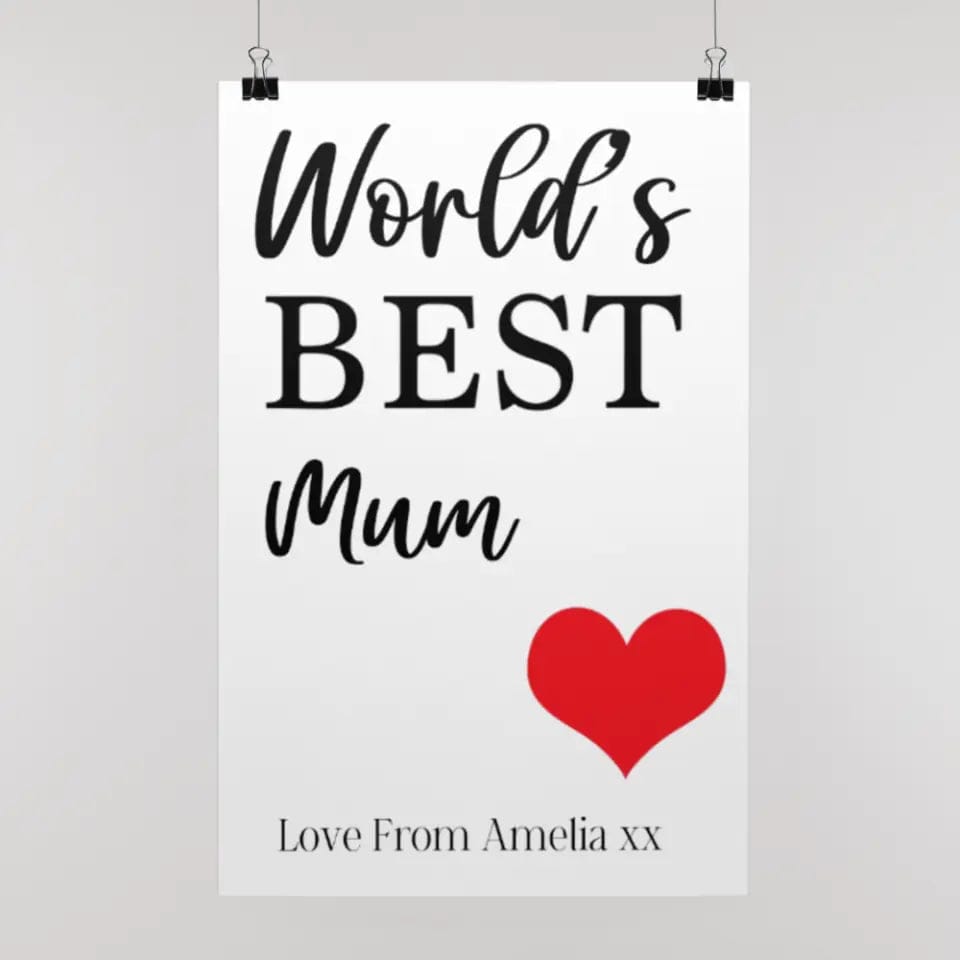 World's Best Personalised Poster